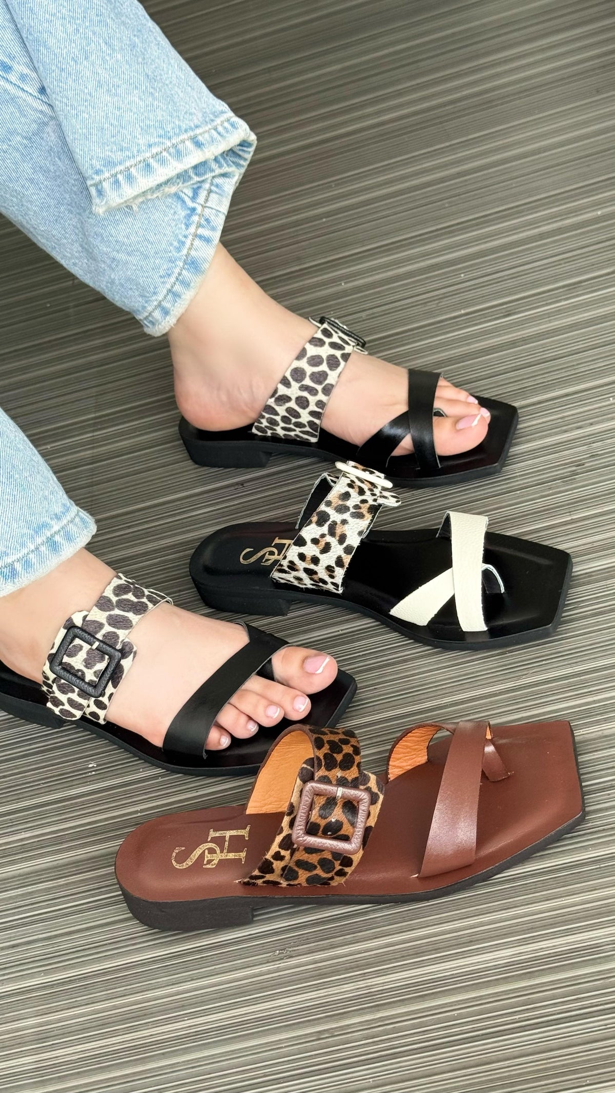 Sandalias en cuero grecia