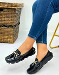 Mocasin lujan cuero charol