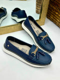 Mocasin Floria en cuero