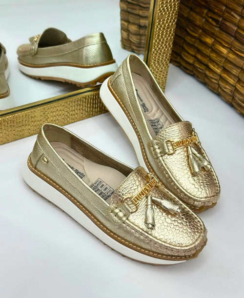 Mocasin Floria en cuero