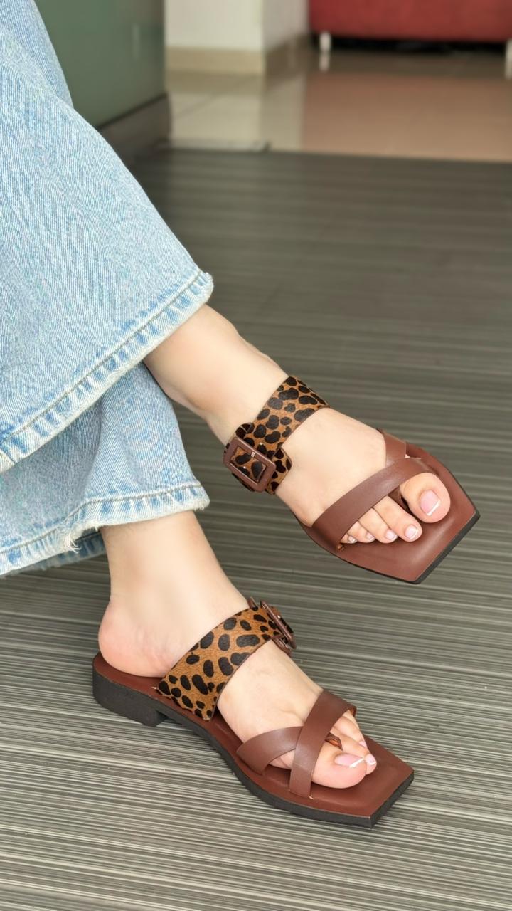 Sandalias en cuero grecia